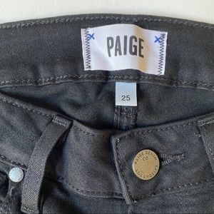 Paige Black Denim Skinny Jeans